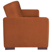 Sofá Cama 3 Lugares Jobim Suede - Doce Sonho Móveis Terracota - 3