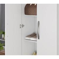 Armario Notável Multiuso 2 Portas Com Chave Freijo/Off White - 2