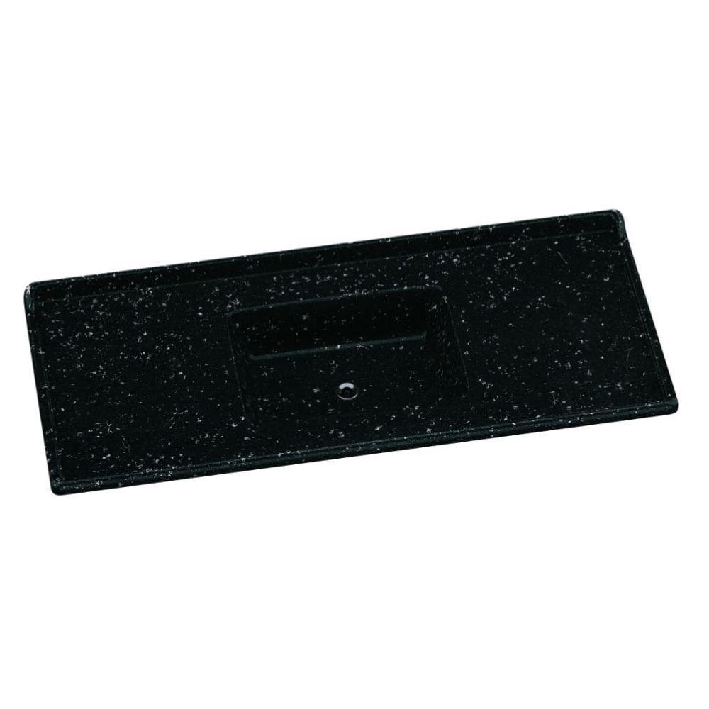 Tampo Para Pia De Cozinha Rorato 1,20x0,50 Granitada 505308 Preto Plus - 1