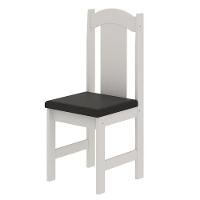 Conjunto De Mesa Arauna Estilo Com 4 Cadeiras Branco Com Preto - 5