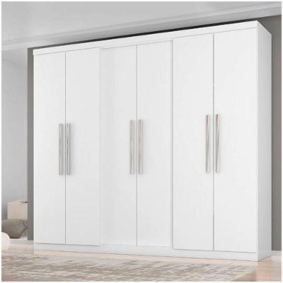 Guarda Roupa Diamante 6 Portas E 4 Gavetas Araplac 6000-50 Branco