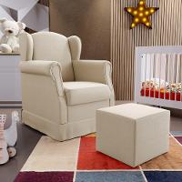 Poltrona Com Balanço E Puff Elisa P02 Facto Pérola - 8