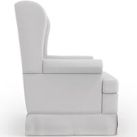 Poltrona E Puff Helena P02 Capitonê Facto Branco - 6