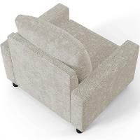 Kit 02 Poltronas E Recepção Malta L02 Bouclê Creme