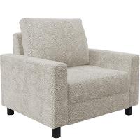 Kit 02 Poltronas E Recepção Malta L02 Bouclê Creme - 8