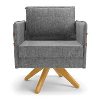 Kit 01 Namoradeira 02 Lugares E 02 Poltronas Mari Linho Ma30 A26 Grafite - 6