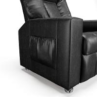 Poltrona Do Papai Reclinável Sala De Cinema Pequim Manual Pu Preto G23 - Gran Belo - 3