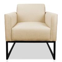 Poltrona Marisa Corano Base Industrial Metálica Preto - 1