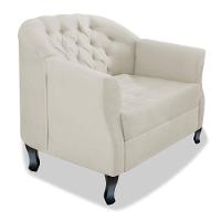 Kit 02 Poltrona Julia A02 Suede - Adj Decor Cor Bege - 3