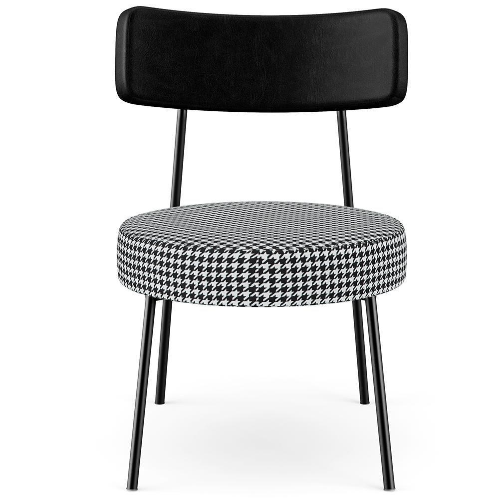 Kit 02 Poltronas Decorativas Para Sala De Estar Base Fixa Londres F01 Pied Poule - Lyam Decor - 4