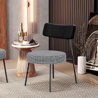 Kit 02 Poltronas Decorativas Para Sala De Estar Base Fixa Londres F01 Pied Poule - Lyam Decor - 8