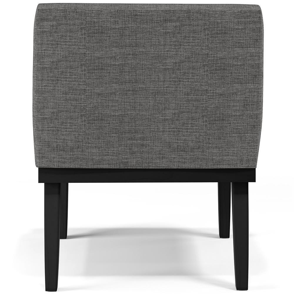 Kit 02 Poltronas Decorativas Sala De Estar Base Preto Beatriz W01 Linho Cinza Escuro - Lyam Decor - 2