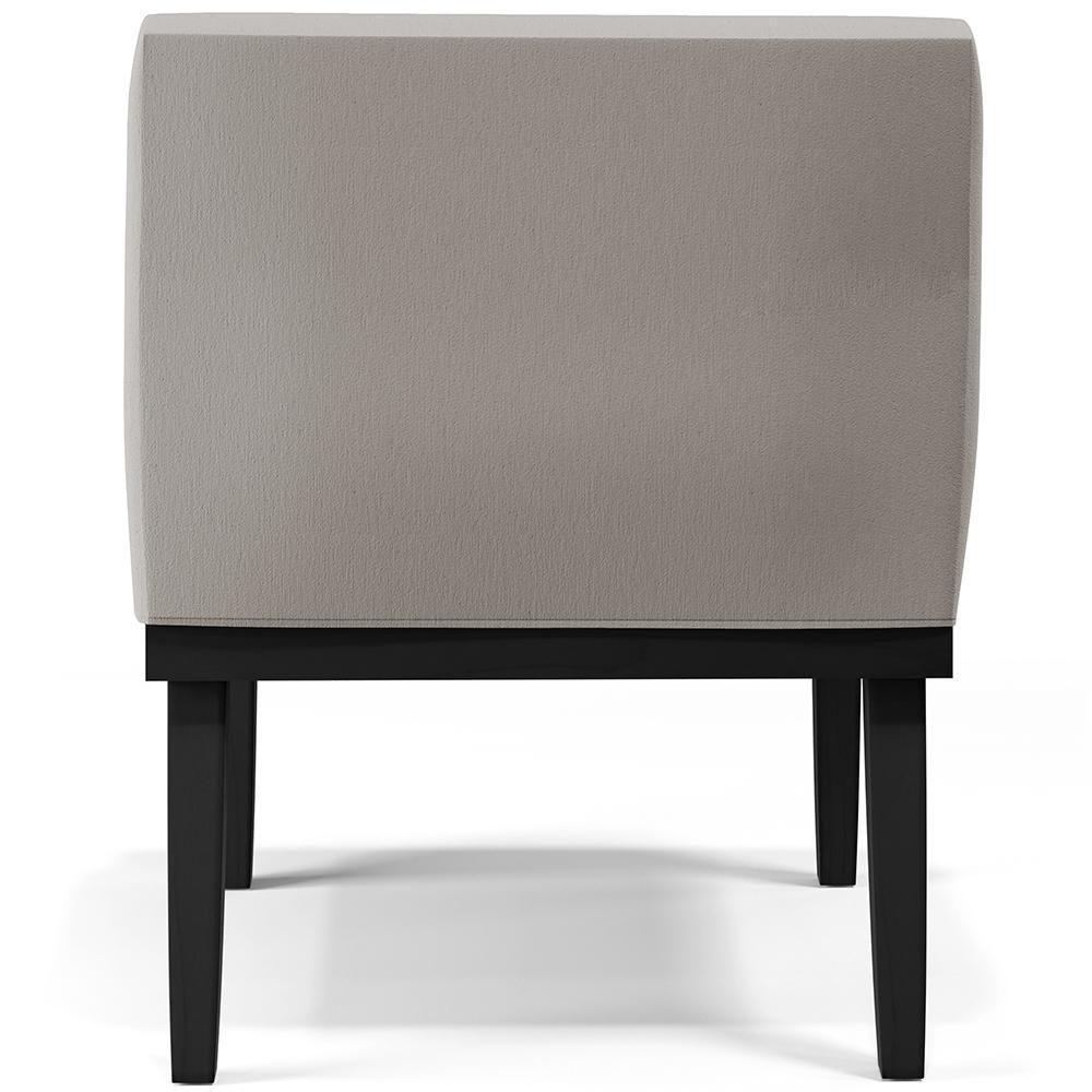 Kit 02 Poltronas Decorativas Sala De Estar Base Preto Beatriz W01 Linho Bege - Lyam Decor - 2