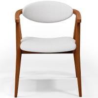 Kit 02 Poltronas Decorativas Para Sala De Estar Jantar Cecília B04 Facto Branco - Lyam Decor - 5