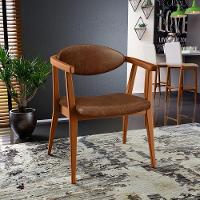 Kit 02 Poltronas Decorativas Para Sala De Estar Jantar Cecília B04 Couríssimo Marrom - Lyam Decor - 16