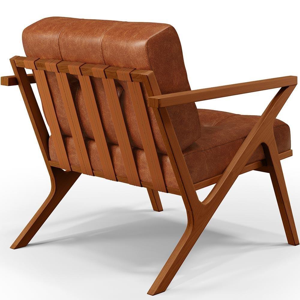 Kit 02 Poltronas Com Cintas De Corano Laís Couríssimo Camel - 2