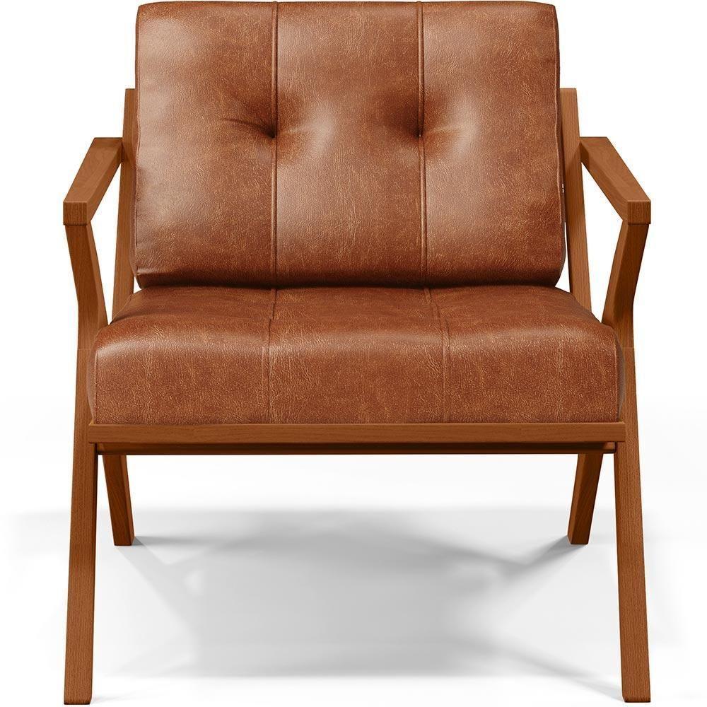 Kit 02 Poltronas Com Cintas De Corano Laís Couríssimo Camel - 5