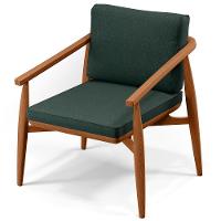 Kit 02 Poltronas Com Cintas De Corano Linho Verde Musgo