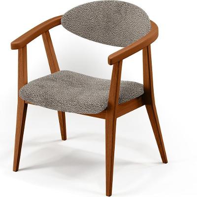 Kit 2 Poltronas Decorativas Cecília L02 Bouclê Bege Lyam Decor