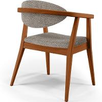 Kit 02 Poltronas Decorativa Cecília L02 Bouclê Bege - 2