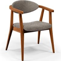 Kit 02 Poltronas Decorativa Cecília L02 Bouclê Bege - 8