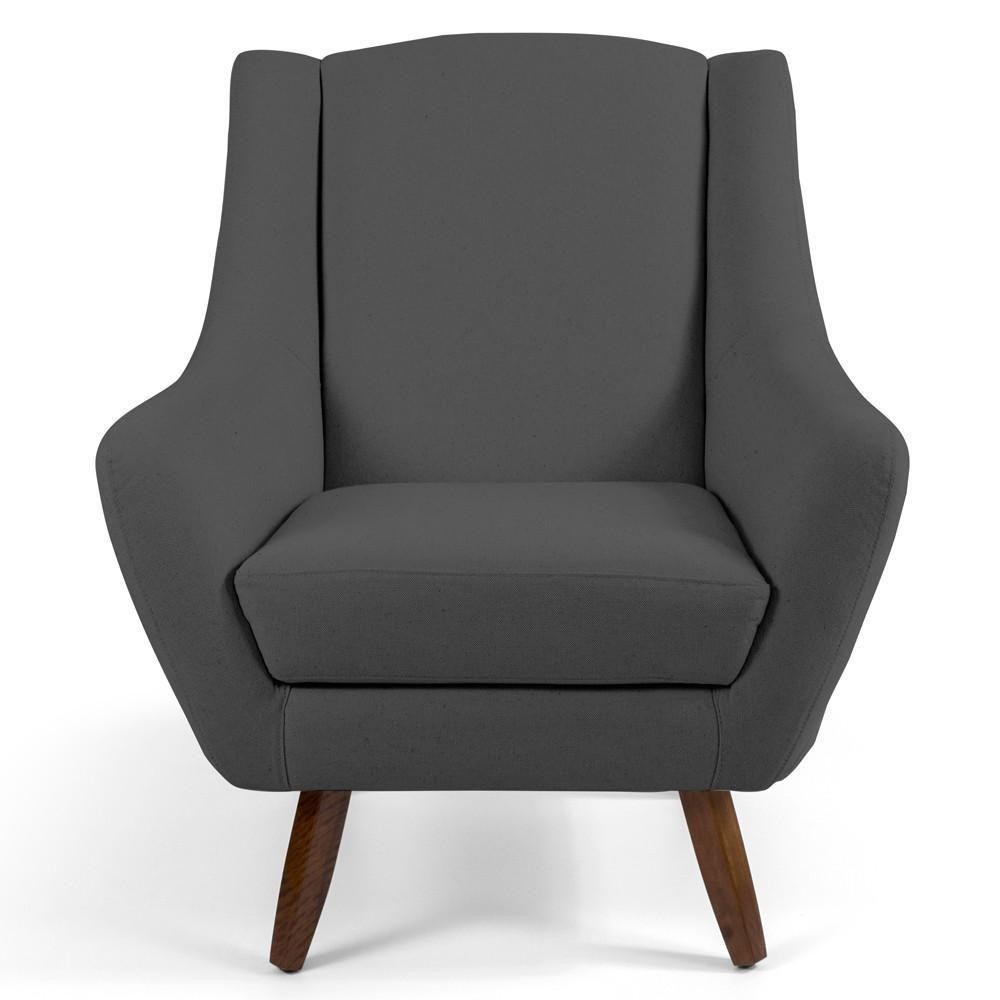 Kit 02 Poltronas Juliet D02 Veludo Cinza C-317 - 3