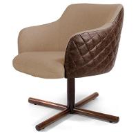 Kit 02 Poltronas Jade D02 Bege C-129 Marrom - 3