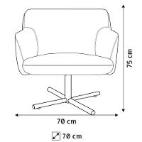 Kit 02 Poltronas Jade D02 Bege C-129 Marrom - 5
