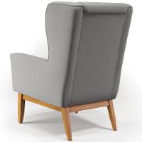 Kit 02 Poltronas Milena D02 Cinza Escuro C-416 - 5