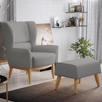 Kit 02 Poltronas Milena D02 Cinza Escuro C-416 - 13