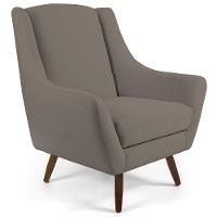 Kit 02 Poltronas Juliet D02 Veludo Bege Escuro C-68 - 4