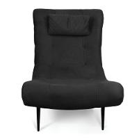 Kit 02 Poltronas Sher Suede Pés Palito De Ferro Preto - 8