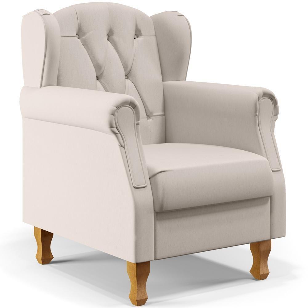 Kit 02 Poltronas Yara P02 Linho Cru - 7