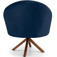 Kit 02 Poltronas Rafa D02 Veludo Azul Oxford C-304 - 2