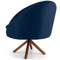 Kit 02 Poltronas Rafa D02 Veludo Azul Oxford C-304 - 3