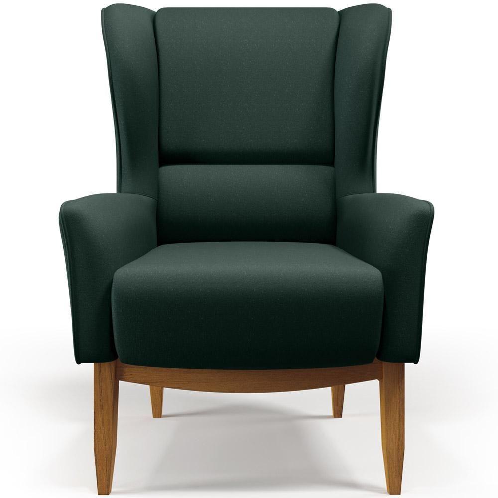 Kit Poltrona Milena D02 Com Puff Viseo Linho Verde C-117 - 4