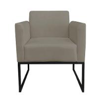 Kit 01 Namoradeira e 01 Poltrona Marisa Suede Base - 3