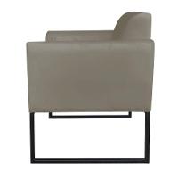 Kit 01 Namoradeira e 01 Poltrona Marisa Suede Base - 6