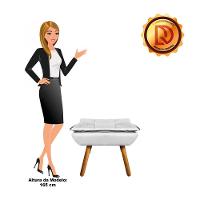 Kit 01 Poltrona Opala 01 Puff Opala Corino - 8