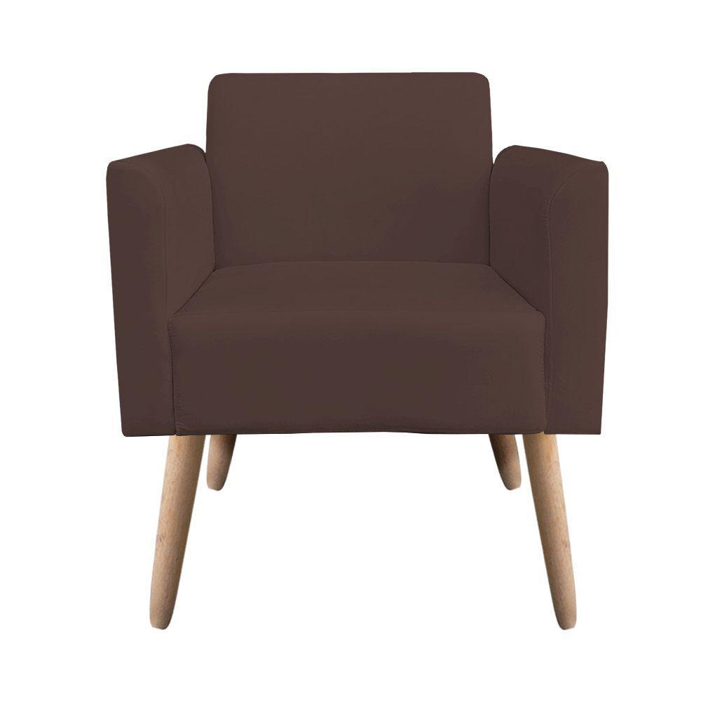 Kit 01 Namoradeira e 02 Poltronas Marisa Suede Pés Palito - 3