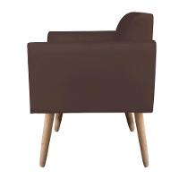 Kit 01 Namoradeira e 02 Poltronas Marisa Suede Pés Palito - 5