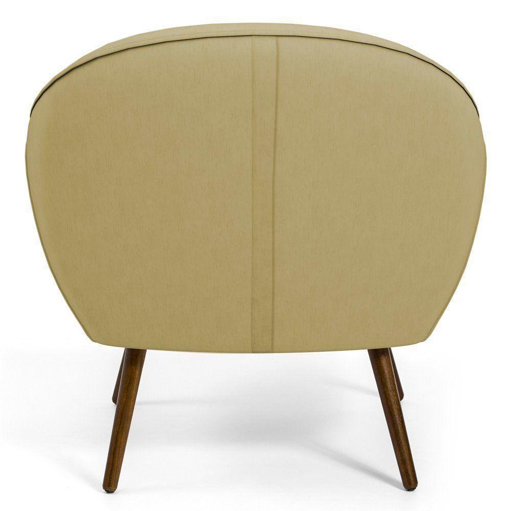 Poltrona Com Pés Palito Nina Corano Bege Escuro C-19 - 3