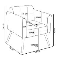 Kit 1 Namoradeira e 1 Poltrona Elisa Suede Rosa Bebê Drossi - 5
