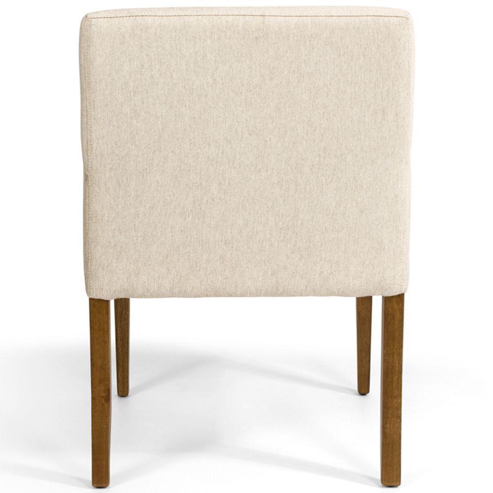 Kit 02 Poltronas Vicenza Algodão Poliéster Bege - 6