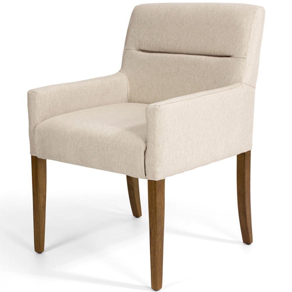 Kit 02 Poltronas Vicenza Algodão Poliéster Bege - 9