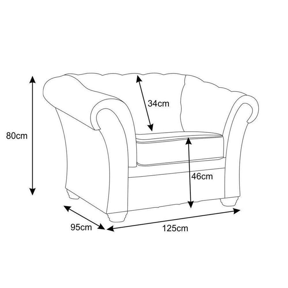 Kit 2 Poltronas Chesterfield com Pés Madeira Couro Preto - 5