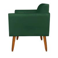 Kit 1 Namoradeira e 2 Poltronas Marisa Suede Castanho verde - 10