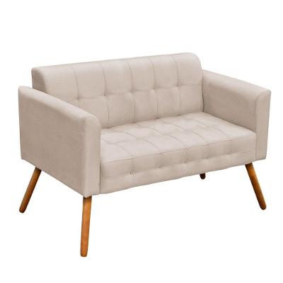 Namoradeira Elisa Suede Bege