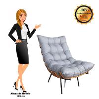 Poltrona Costela Linho Cinza A26 D´rossi - 2