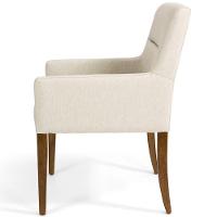 Poltrona Decorativa Vicenza Algodão Poliéster Bege